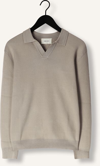 Taupe PURE PATH Polo REGULAR FIT KNITWEAR POLO808 Taupe PURE PATH Polo REGULAR FIT KNITWEAR POLO808 - large