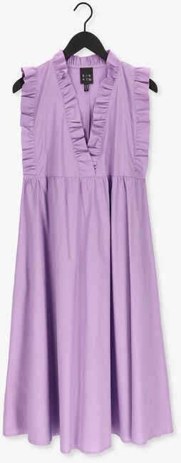 Lila ACCESS Midi jurk DRESS WITH RUFFLES AT THE TOP - large