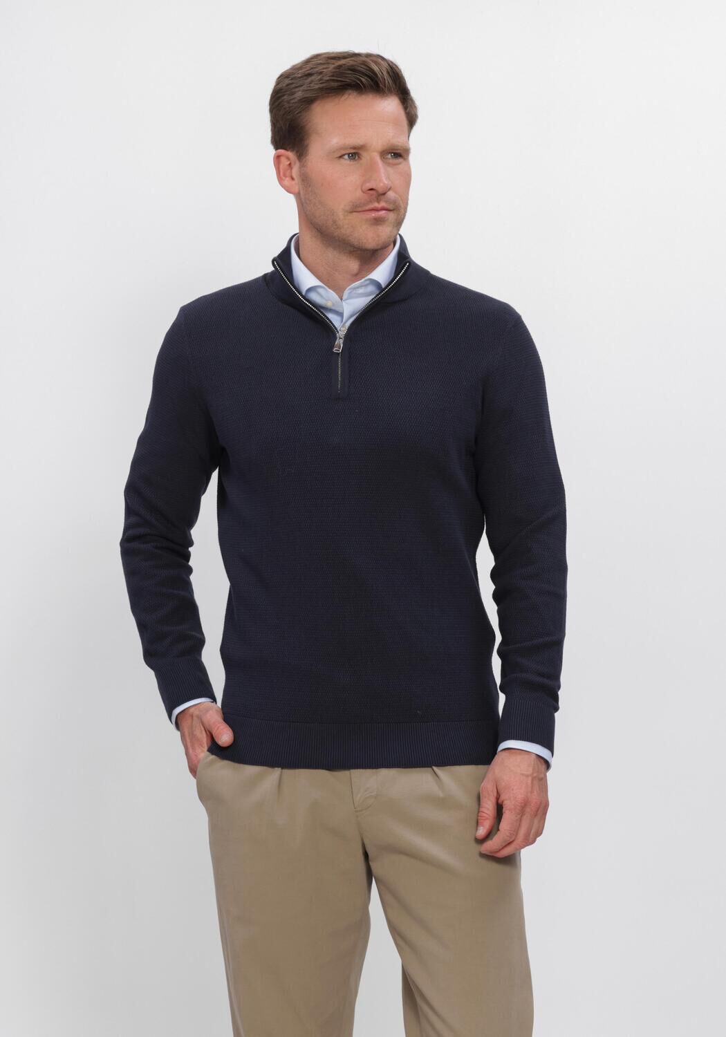 Donkerblauwe PROFUOMO Trui PPXJ30023 - large