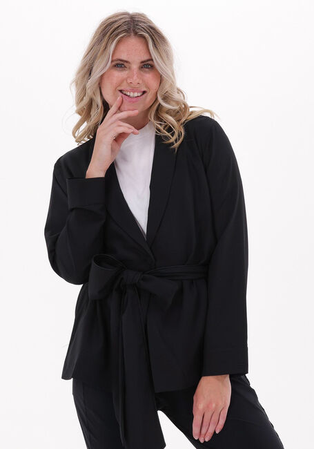Zwarte 10DAYS Blazer BELT WRAP BLAZER - large