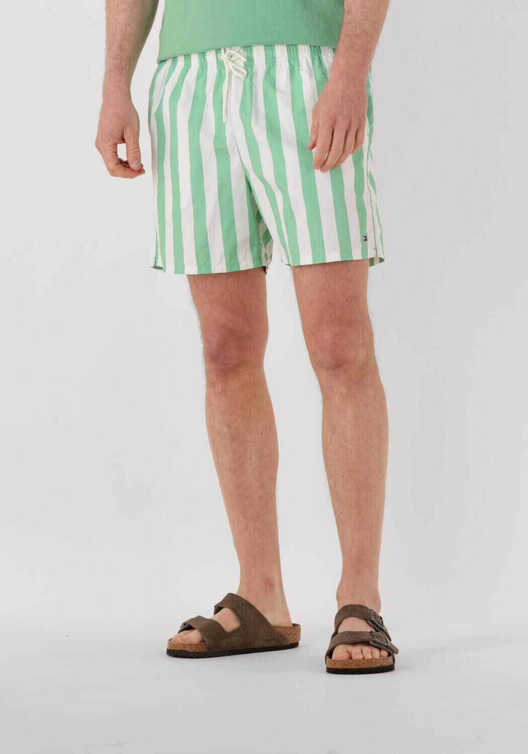 TOMMY HILFIGER Heren Zwembroeken Medium Drawstring Print Groen