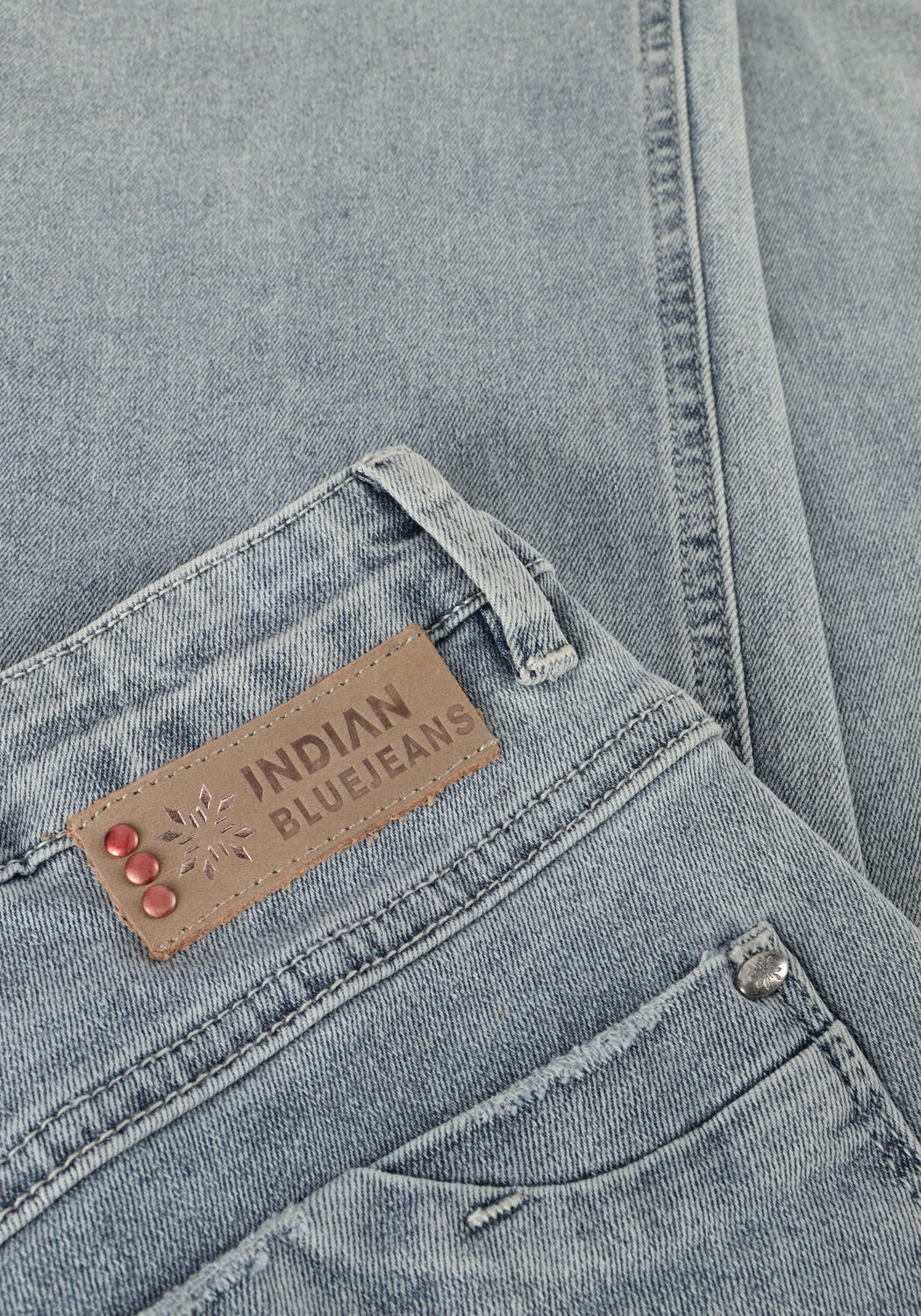 Lichtblauwe INDIAN BLUE JEANS Wide jeans BLUE JOY WORKER WIDE FIT - large