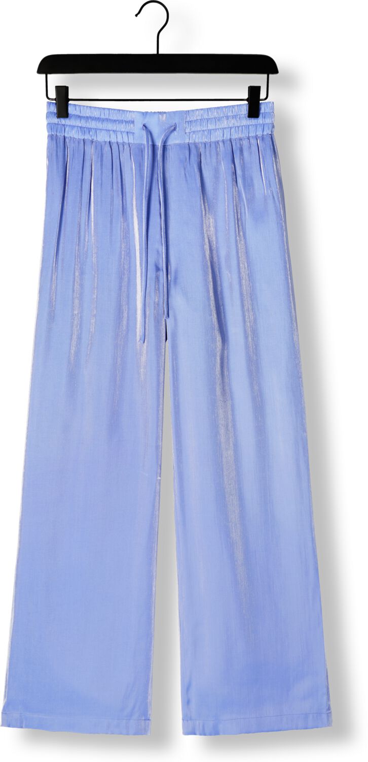 DANTE6 Dames Broeken Soir Shimmer Wide Leg Pants Blauw