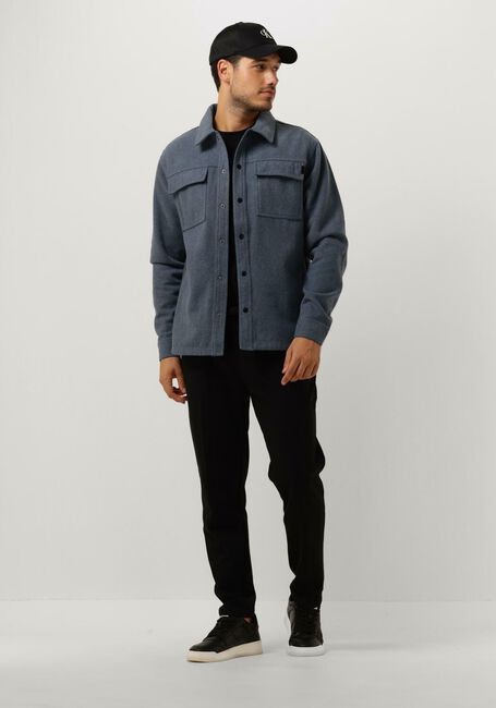 Blauwe PUREWHITE Overshirt WOOL LOOK OVERSHIRT WITH POCKET AT FRONT - large