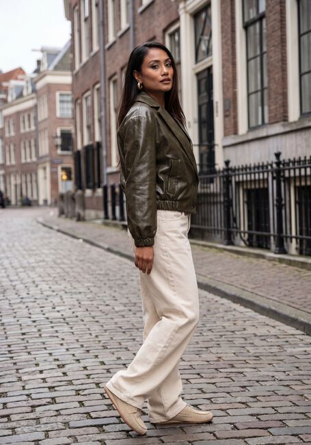 Khaki NUKUS Jassen MADELIN JACKET PU - large