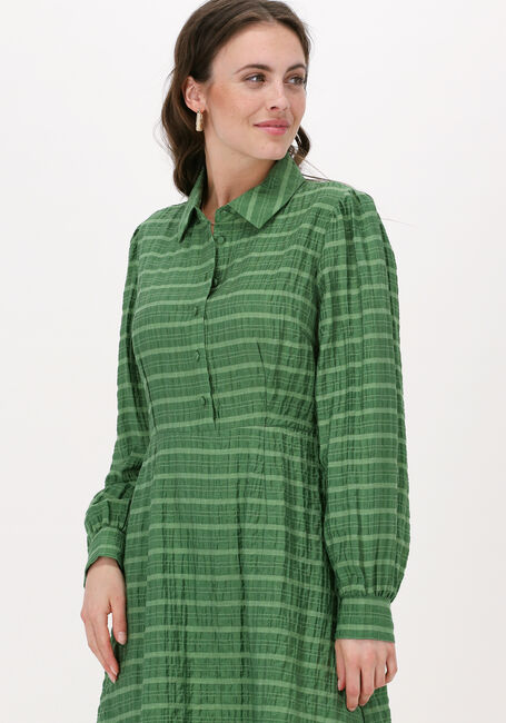 Groene OBJECT Mini jurk KENDRA L/S DRESS - large