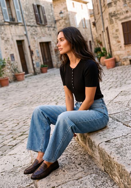 Donkergrijze COPENHAGEN MUSE Top CMEADIE-PULLOVER - large