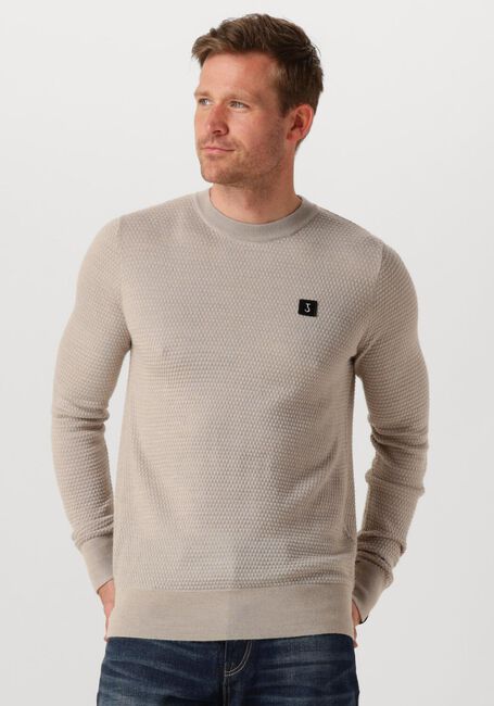 Beige BUTCHER OF BLUE Trui STRUCTURE CREW - large