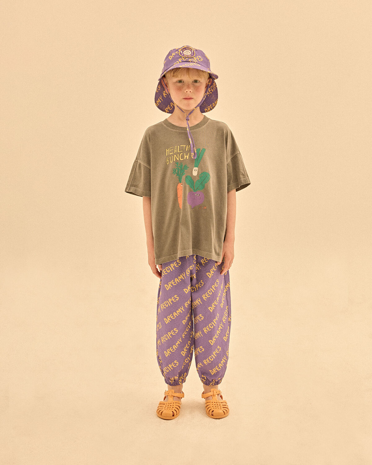 Donkergrijze Jelly Mallow Polo HEALTY BUNCH PIGMENT T-SHIRT - large