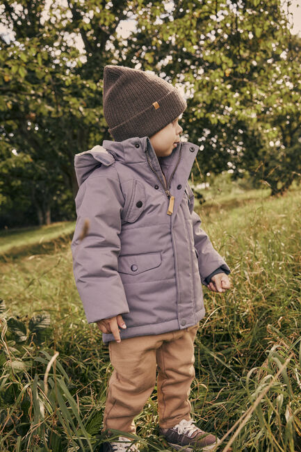 Grijze LIL' ATELIER Parka's NMMGODO PADDED LONG JACKET  LIL - large