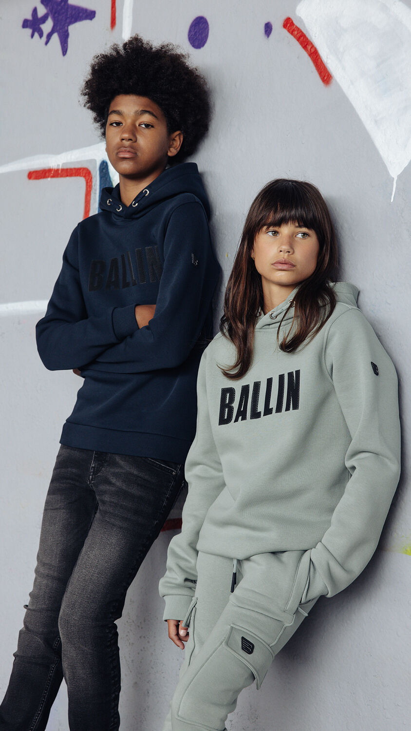 Blauwe BALLIN Trui 037308 - large