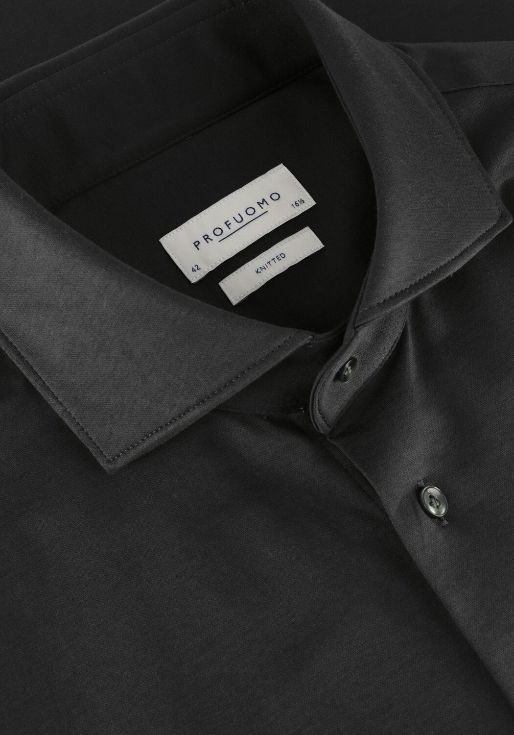 Groene PROFUOMO Klassiek overhemd SHIRT CUTAWAY SF SC KNITTED - large