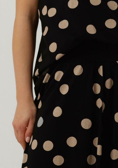 Zwarte 10DAYS Midirok SKIRT POLKA DOT - large