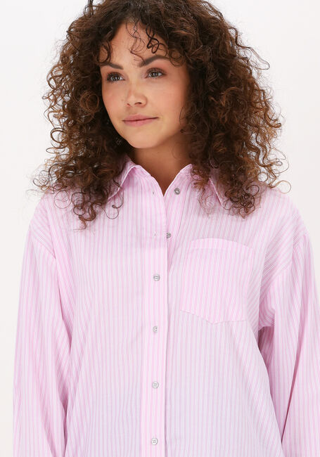 Roze CO'COUTURE Blouses NIMBUS STRIPE OVERSIZE SHIRT - large