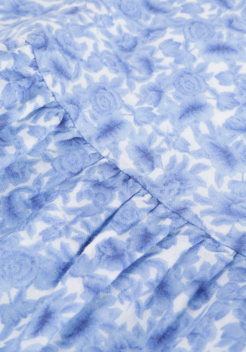 Blauwe NA-KD Minirok ORGANIC FRILL MINI SKIRT - large