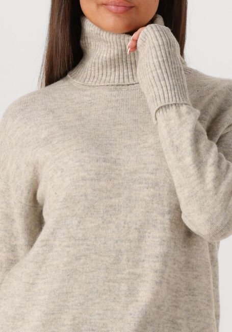 Ecru WITHBLACK Trui WBLALVA LONG ROLL NECK SWEATER - large