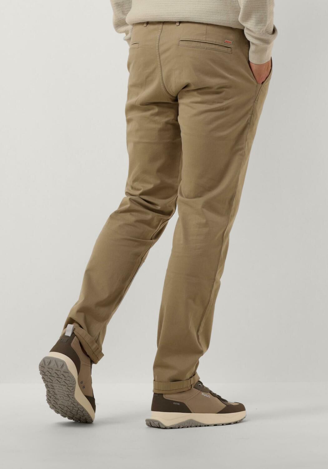 BOSS Heren Broeken Chino_slim Beige