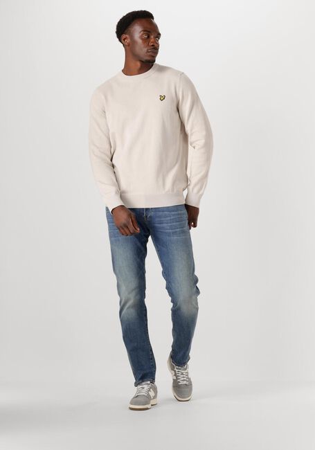 Beige LYLE & SCOTT Trui COTTON CREW NECK JUMPER - large