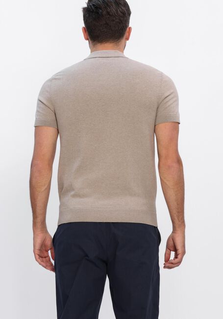 Beige SELECTED MEN Polo SLHBERG SS KNIT POLO NOOS - large
