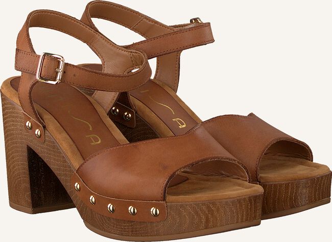 Cognac UNISA Sandalen met hak TACO Cognac UNISA Sandalen met hak TACO - large