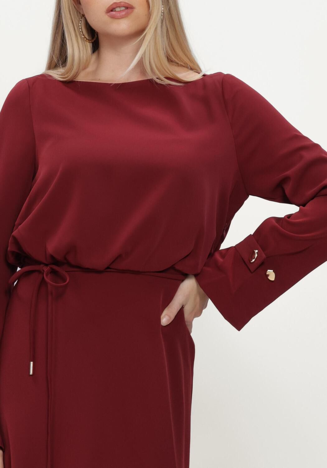 Bordeaux LINA LOCCHI Maxi jurk LL-BETH - large