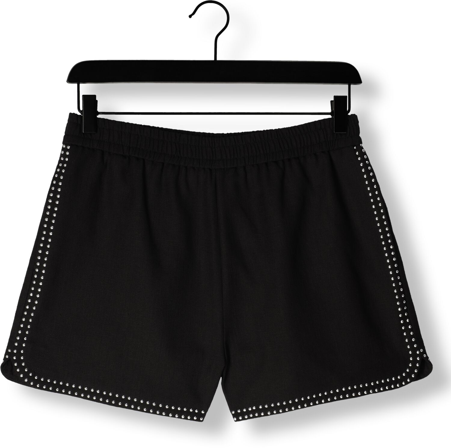 ALIX THE LABEL Dames Broeken Ladies Woven Studs Short Zwart