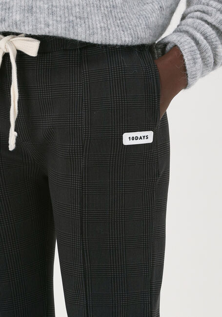 Zwarte 10DAYS Pantalon TRAINER CHECK - large