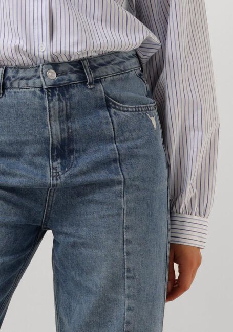 Blauwe ALIX THE LABEL Wide jeans LADIES WOVEN SOFT DENIM WIDE LEG PANTS - large
