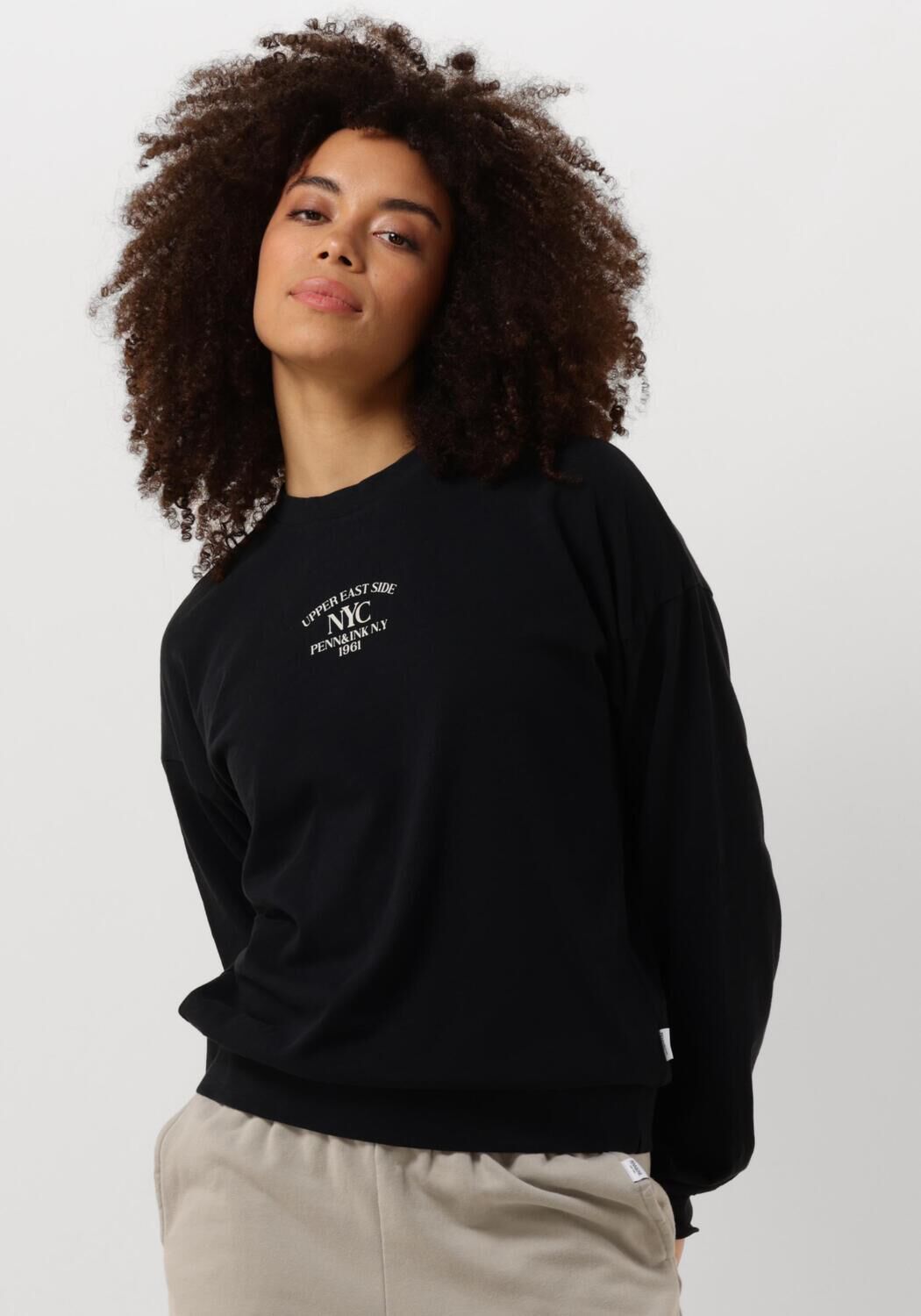 Zwarte trui met print online