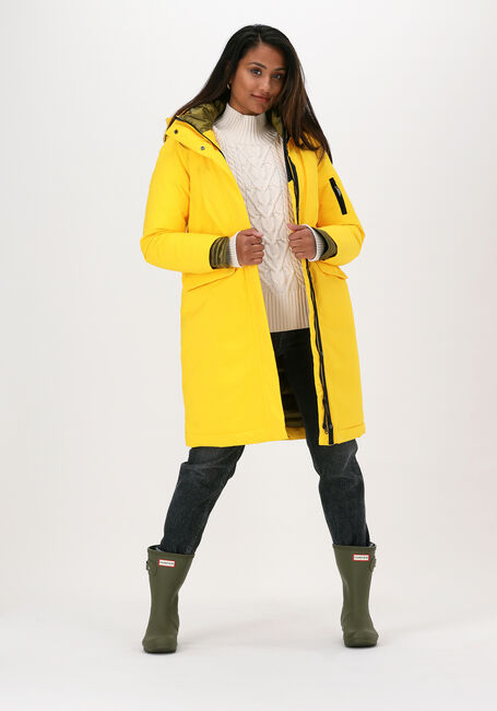 Gele NATIONAL GEOGRAPHIC Parka's HOODED COAT WOMEN - large