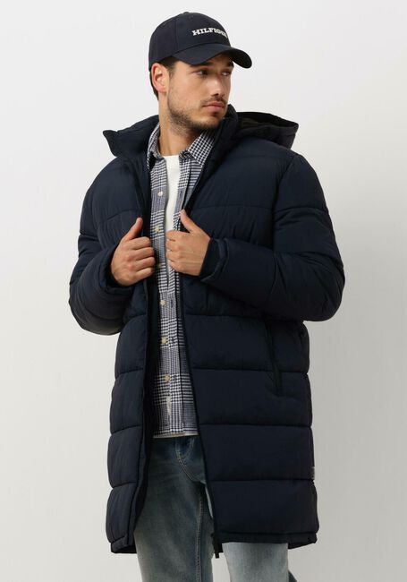 Donkerblauwe SELECTED HOMME Gewatteerde jas SLHCOOPER PUFFER COAT W NOOS - large