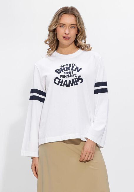 Witte PENN & INK Sweater LONGSLEEVE PRINT - large