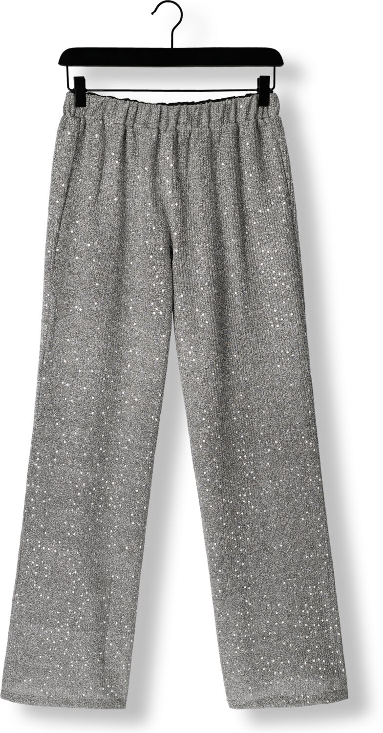 ALIX THE LABEL Dames Broeken Ladies Woven Sequin Pant Grijs