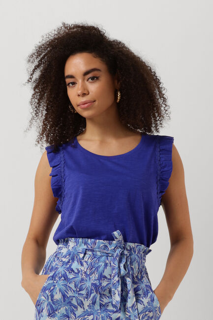 Blauwe FABIENNE CHAPOT Top PHIL FRILL TEE 305 - large
