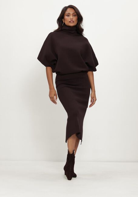 Bruine NOTRE-V Midi jurk NV-IYLA - large