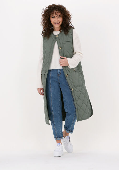 Groene SECOND FEMALE Bodywarmer PRUDENCE WAISTCOAT - large