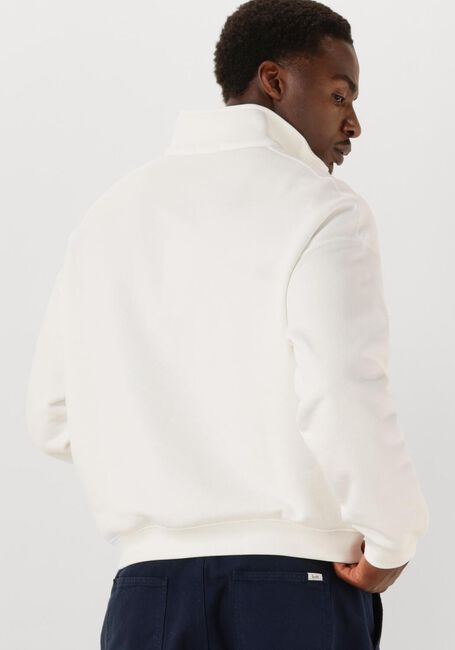 Witte LACOSTE Sweater LOOSE FIT ZIP NECK FLEECE SWEATSHIRT - large