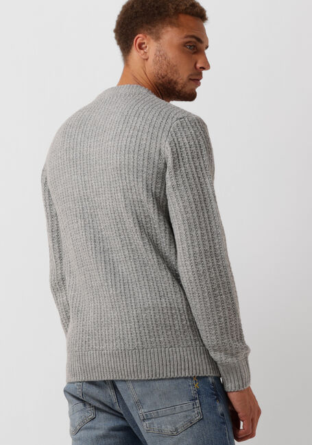 Grijze SCOTCH & SODA Trui WOOL-BLEND STRUCTURE KNIT SWEATER - large
