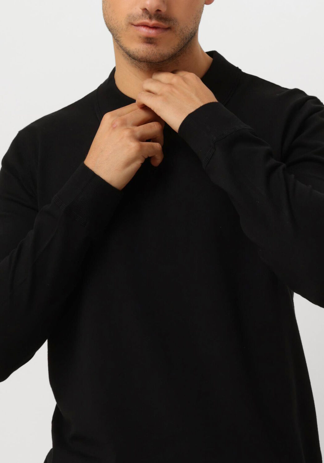 PURE PATH Heren Polo's & T-shirts Regular Fit Knitwear Polo806 Zwart