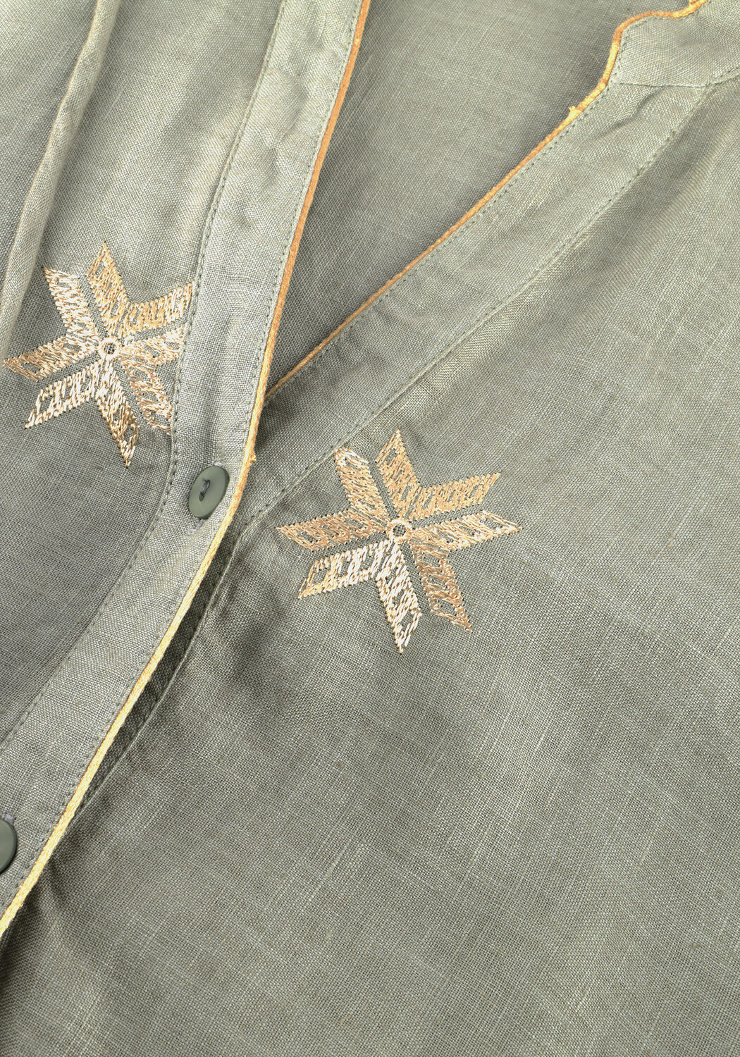 Groene GREEK ARCHAIC KORI Midi jurk S26K-2143242 - large