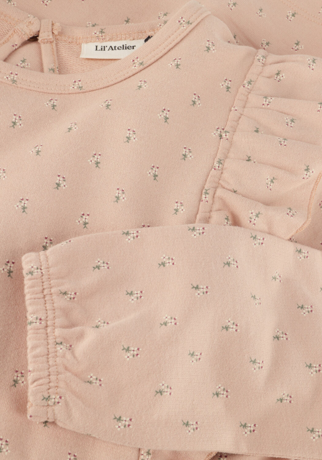 Lichtroze LIL' ATELIER Mini jurk NMFFANJA SWEAT DRESS - large