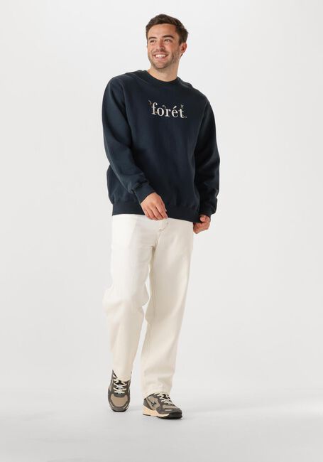 Donkerblauwe FORÉT Sweater AMBER BEE SWEATSHIRT - large