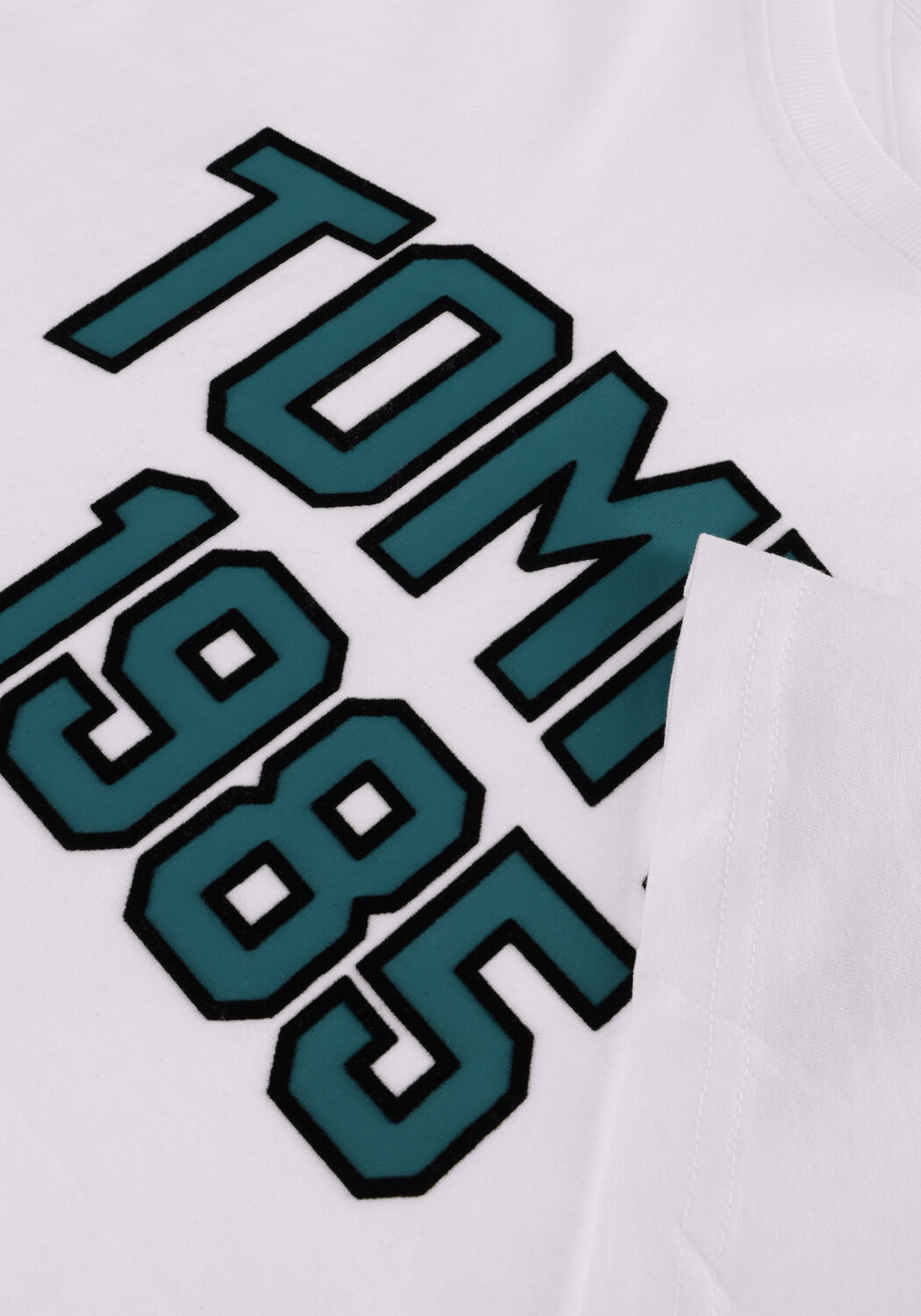 Witte TOMMY JEANS T-shirt TJM REG TOMMY VARSITY SPORT TEE - large