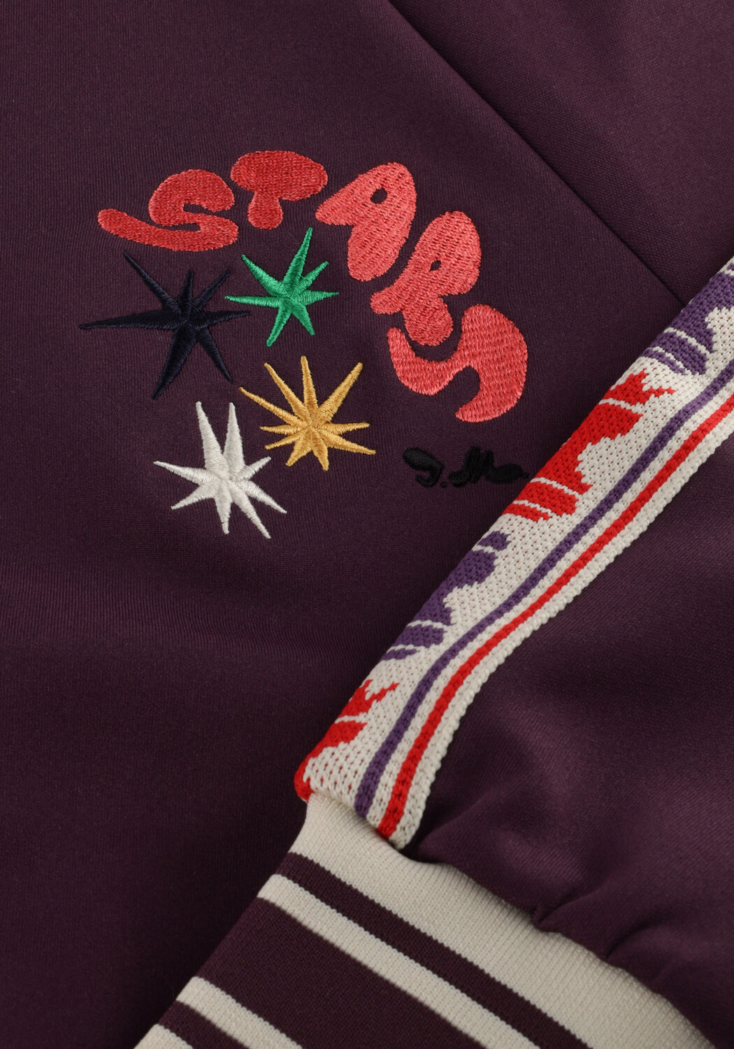 Bordeaux Jelly Mallow Vest CHESS TRACK JACKET - large