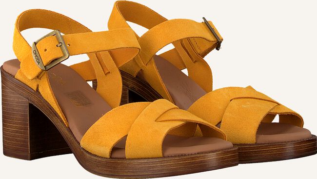 Gele OMODA Platte sandalen 4538 Gele OMODA Platte sandalen 4538 - large
