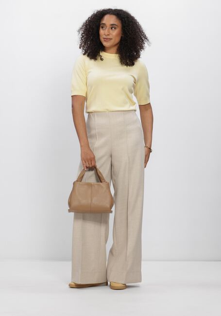 Beige Y.A.S. Pantalon YASCOMIRA HMW PANT - large