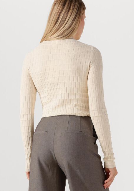 Ecru Y.A.S. Trui YASTRIXO LS KNIT PULLOVER - large