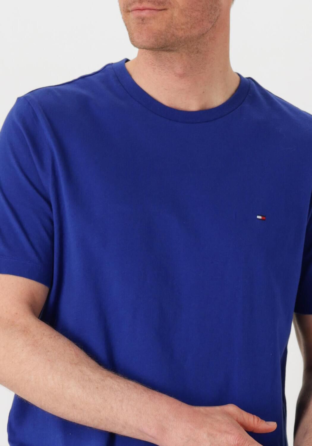 TOMMY HILFIGER Heren Polo's & T-shirts Ess Seasonal Reg Fit Solid Tee Blauw