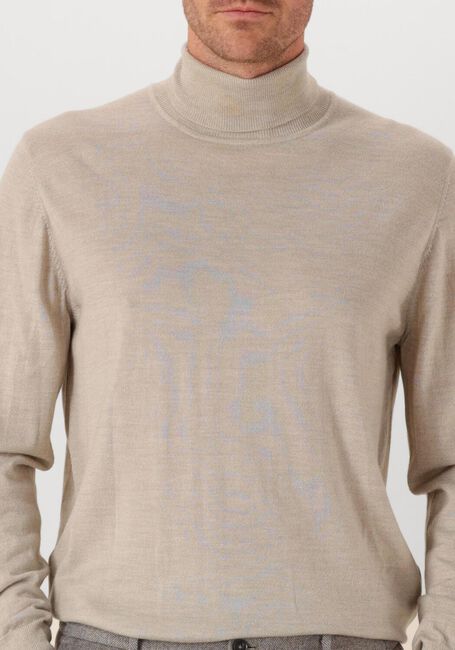 Beige PROFUOMO Coltrui PULLOVER ROLL NECK MERINO - large