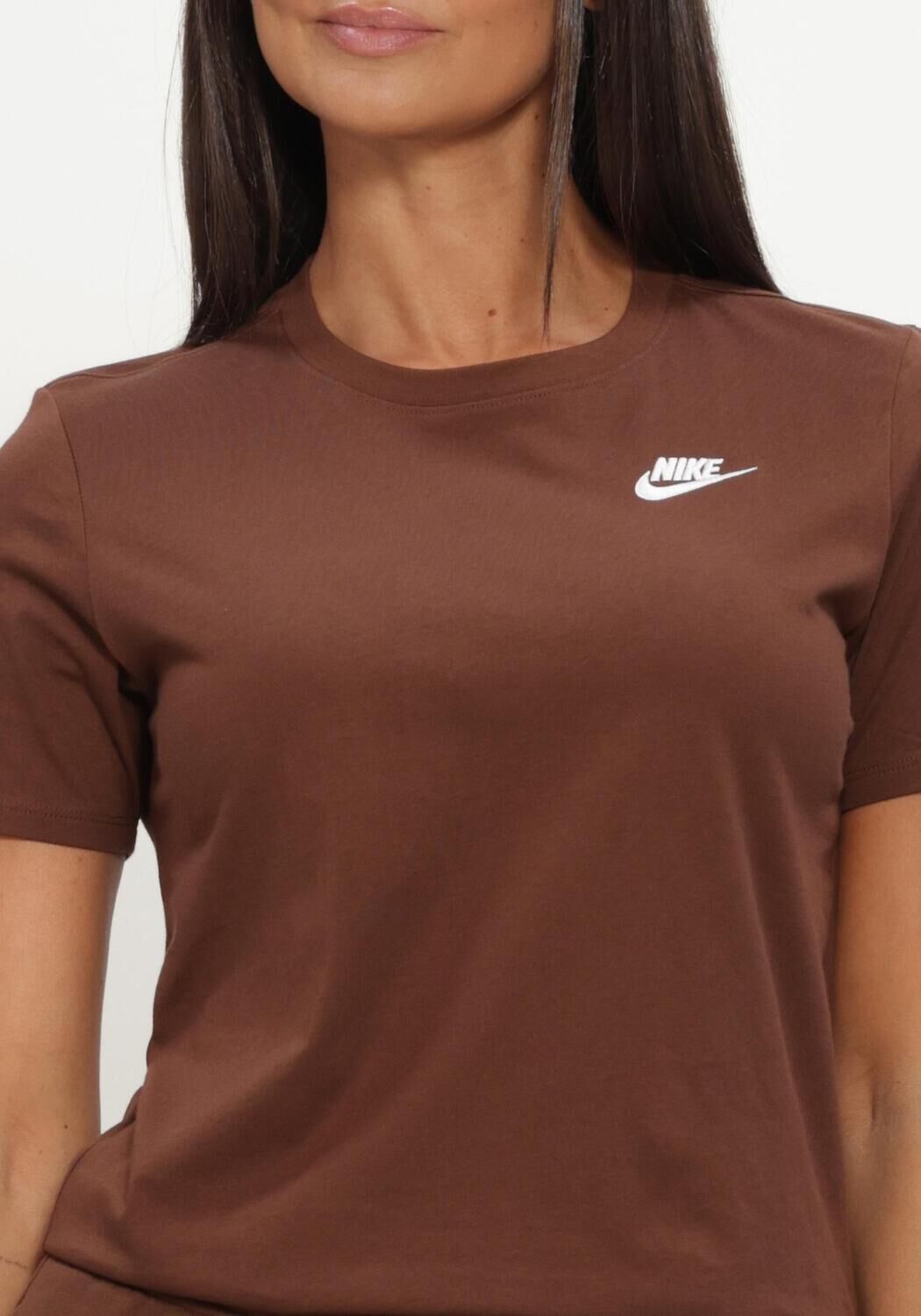 Bruine NIKE T-shirt NIKE SPORTSWEAR CLUB ESSENTIALS - large